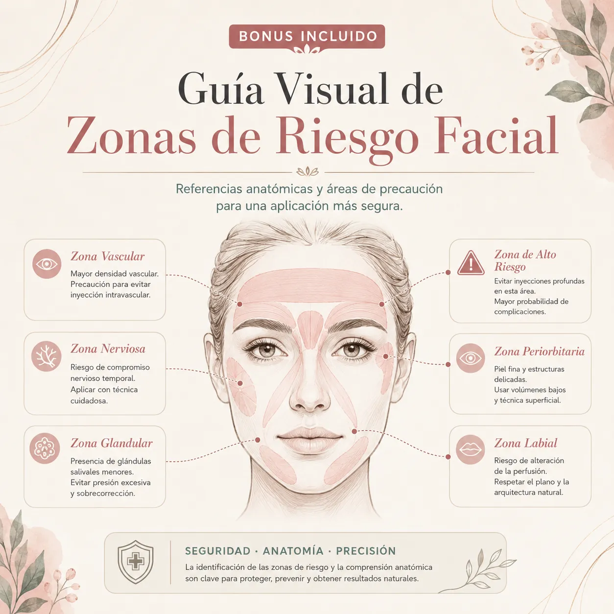 Bono 1 — Guía Visual de Zonas de Riesgo Facial